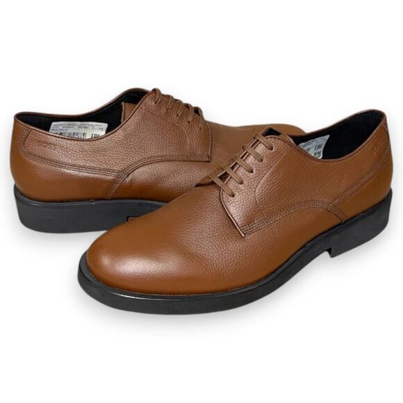 BOSS Baird Men's Brown Leather Derby Shoes US 9 (UK 8 EU 42) MSRP $199 - Picture 4 of 4